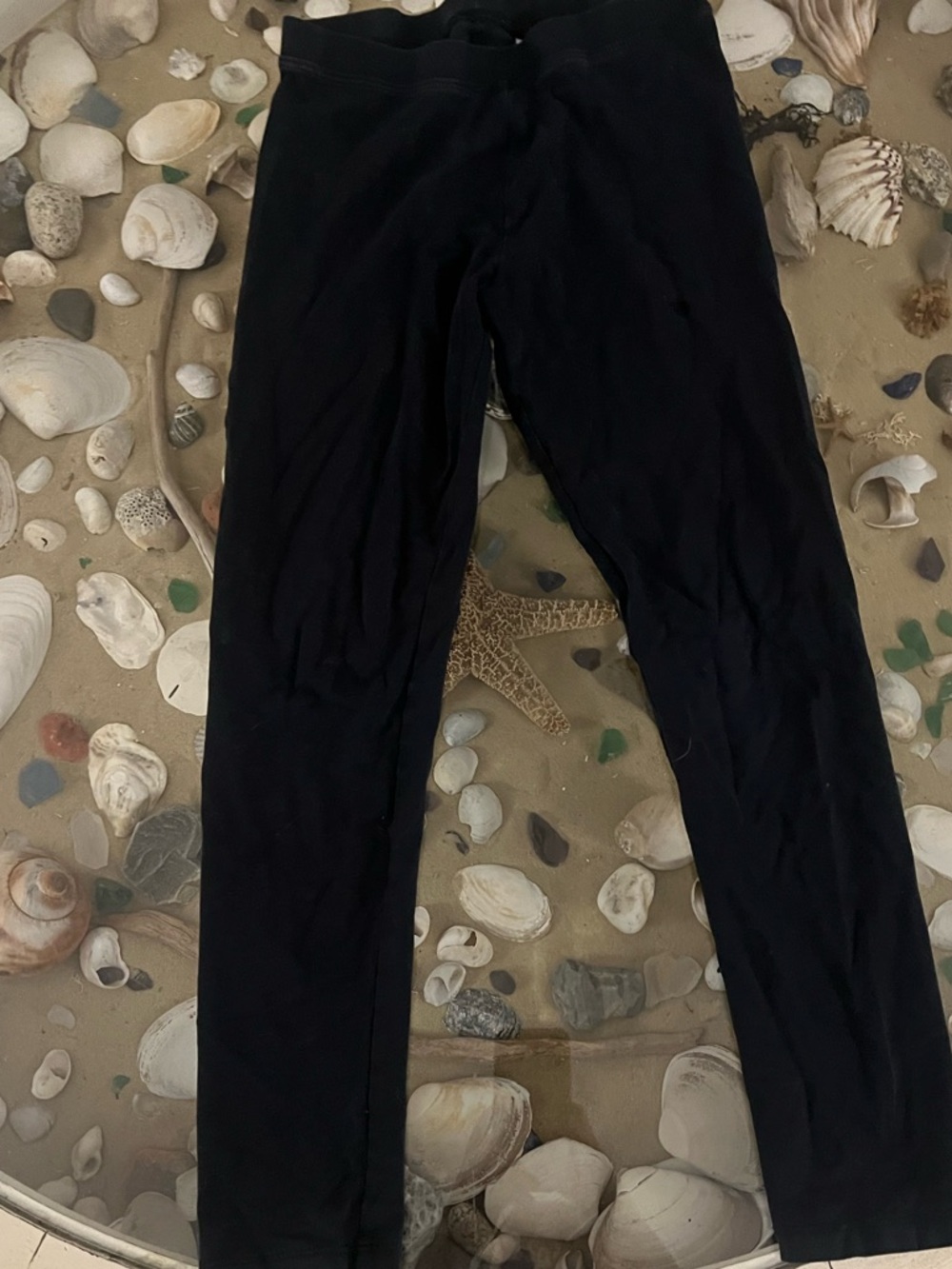 Amazon Essentials Black Leggings with Logo Print